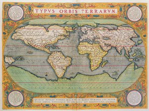 Typus Orbis Terrarum, mapa del mundo, de 